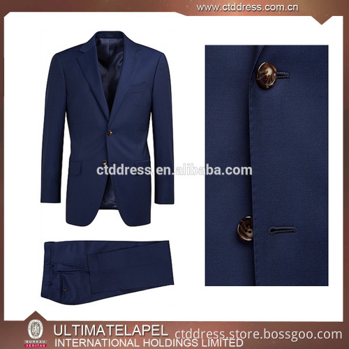 bespoke high quality 100% wool notch lapel men suits custom tailor
